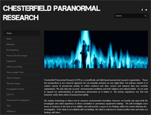 Tablet Screenshot of chesterfieldparanormalresearch.com
